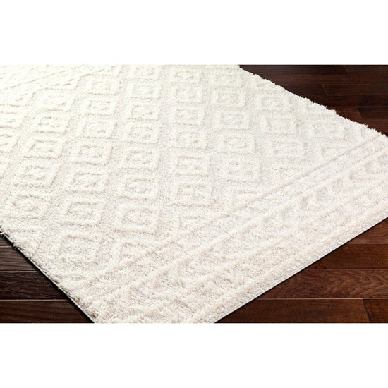 Shatora Modern Area Rug, Light Beige