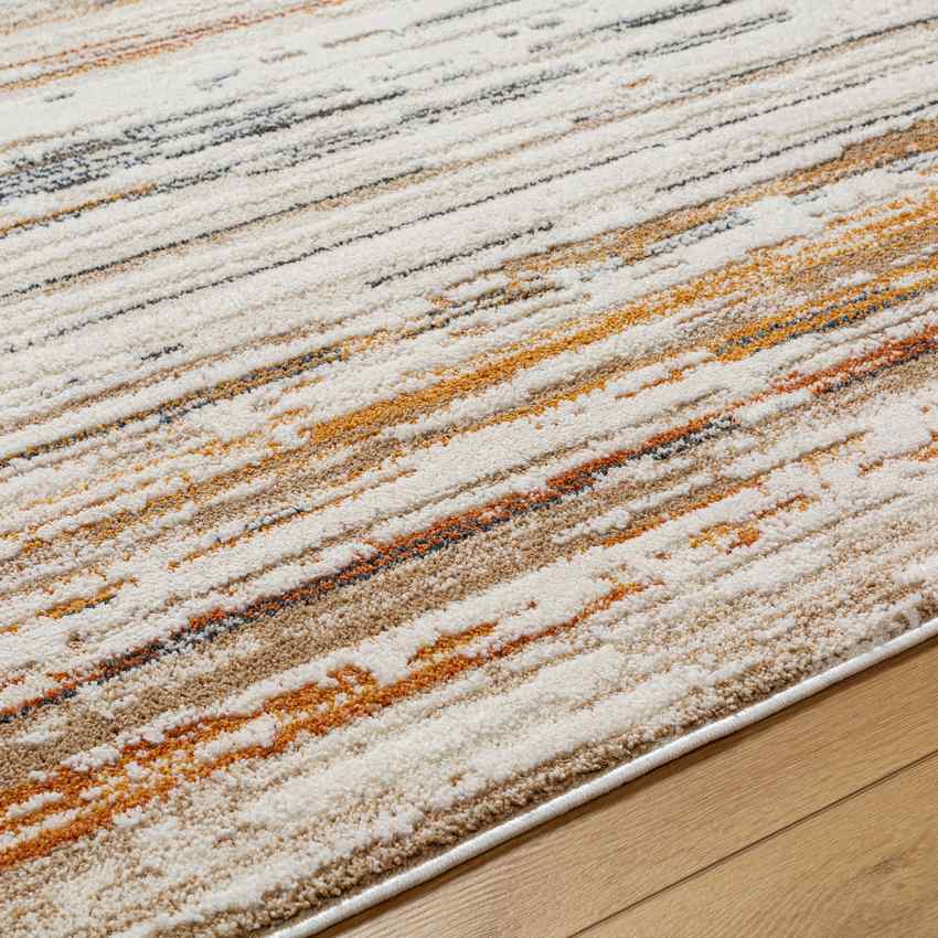 Ian Modern Rug, Burnt Orange