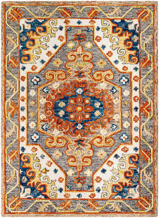 Shaneta Traditional Area Rug, Light Gray