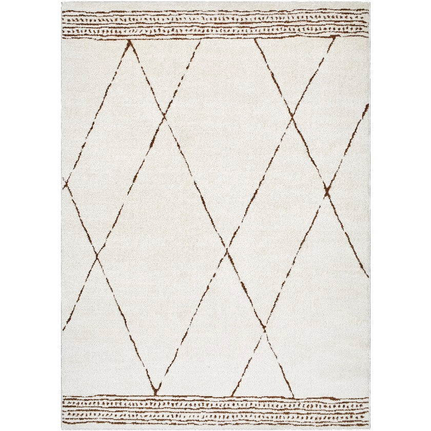 Gaetano Modern Rug, Ivory/Brown