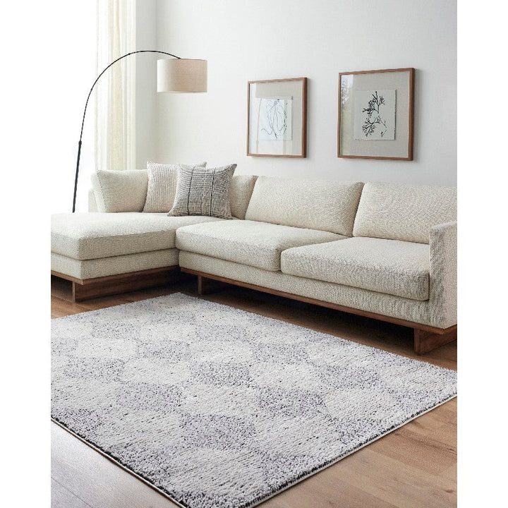 Javonne Modern Rug, Ivory/Black