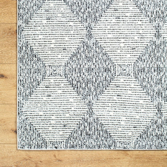 Javonne Modern Rug, Ivory/Black