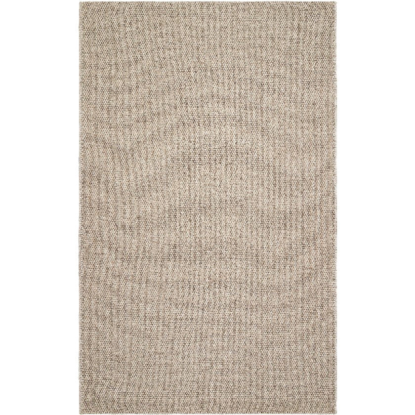 Nalani Solid & Border Rug, Dark Brown