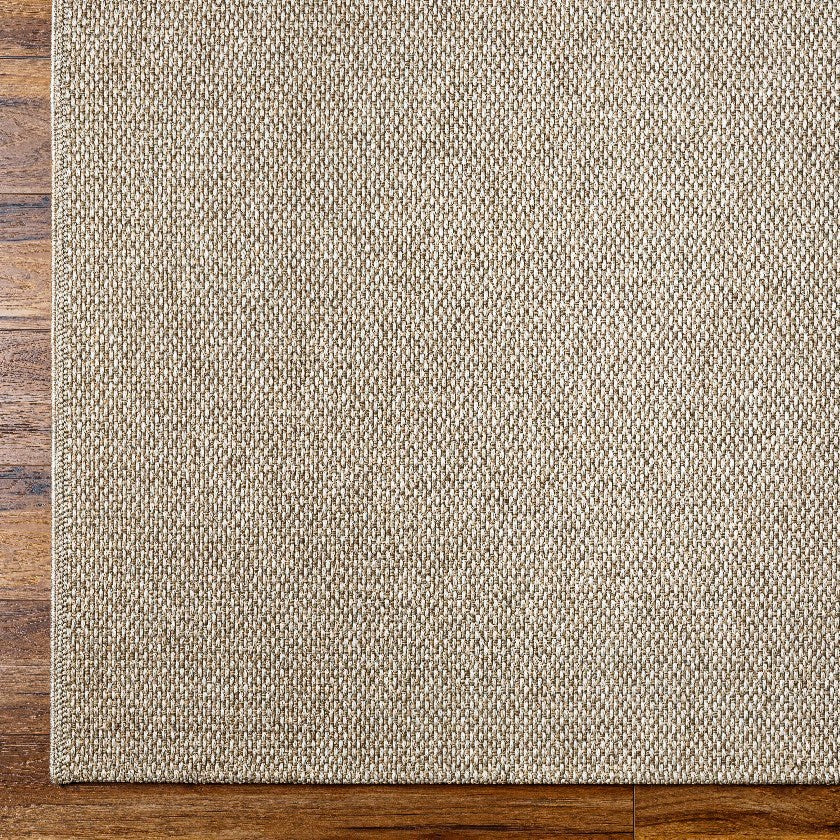 Nalani Solid & Border Rug, Dark Brown