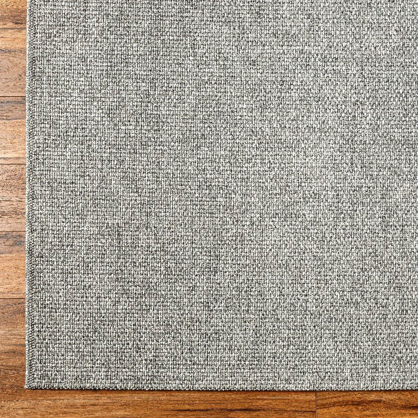 Nalani Solid & Border Rug, Silver