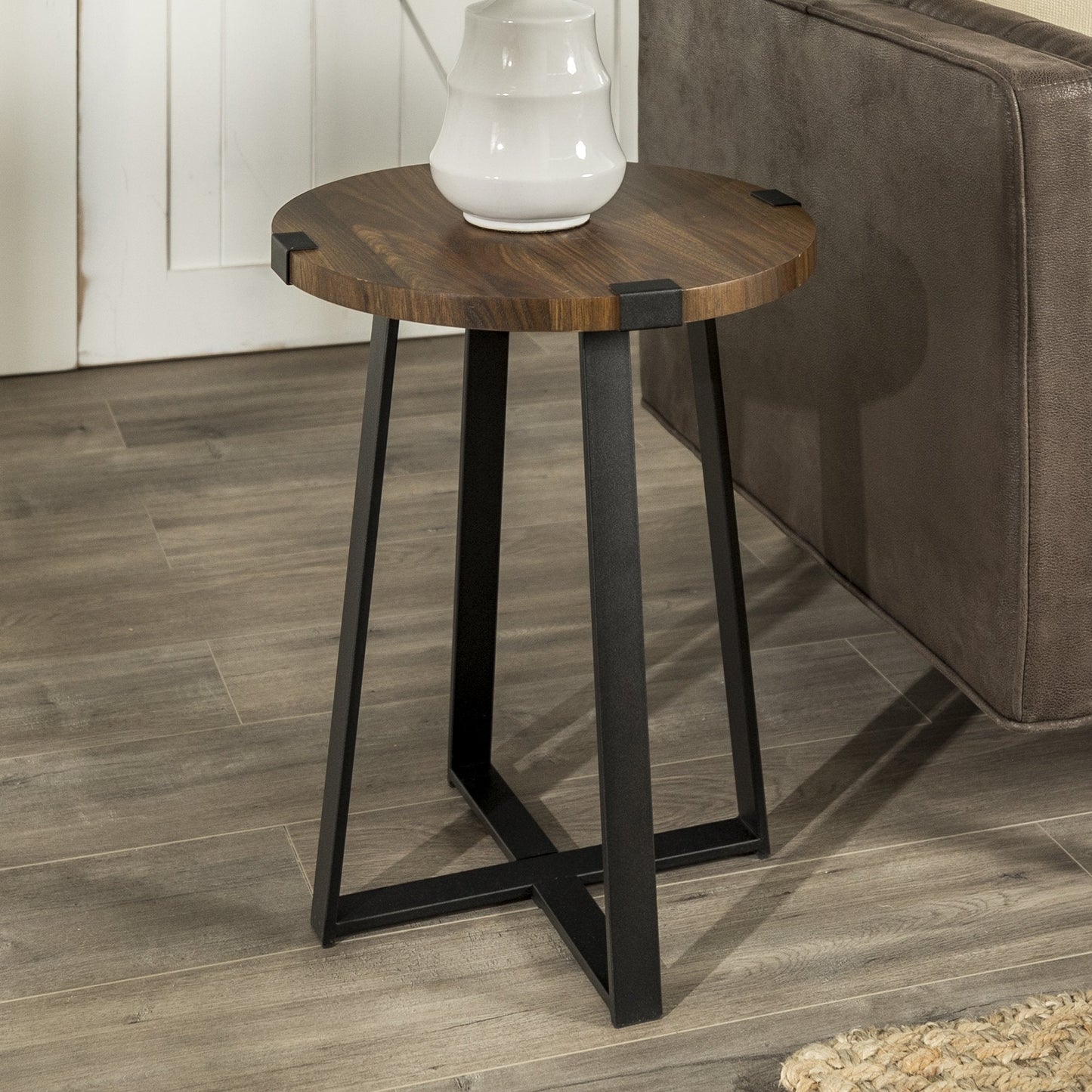 Metal Wrap 18 inch Side Table