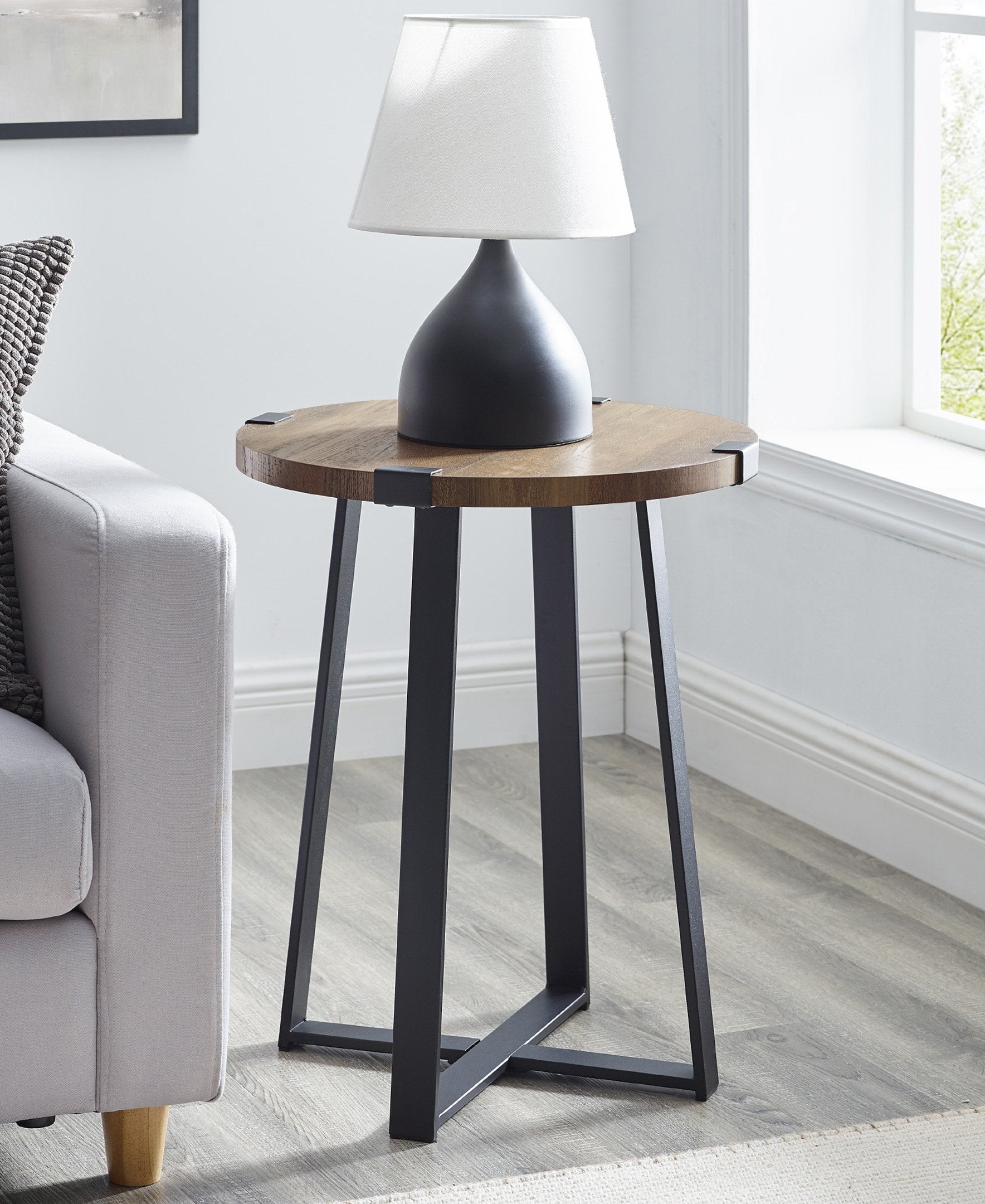 Metal Wrap 18 inch Side Table