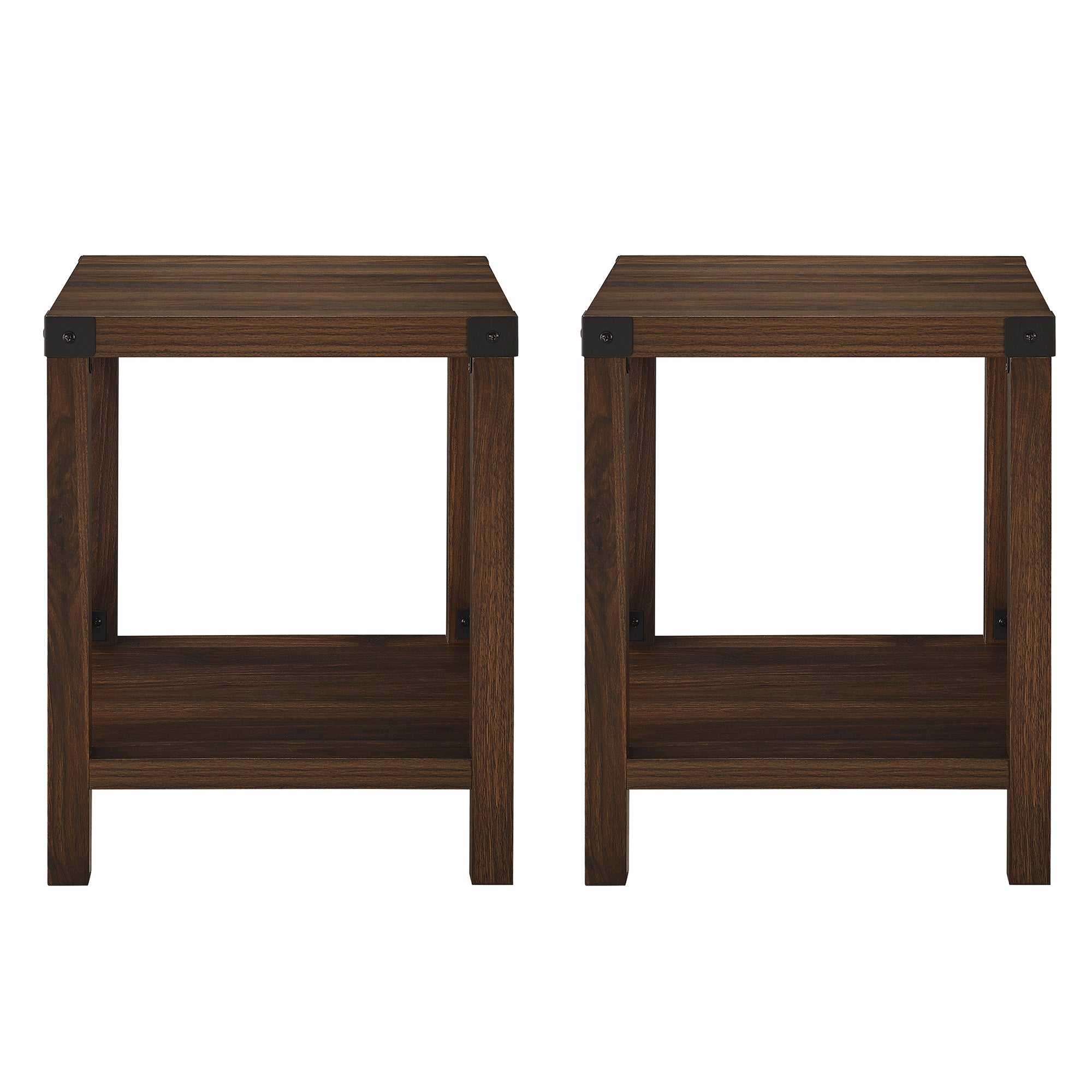 Metal X Side Tables, Set of 2