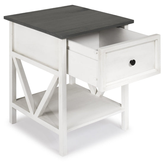 Natalee Wood Nightstand / Side Table