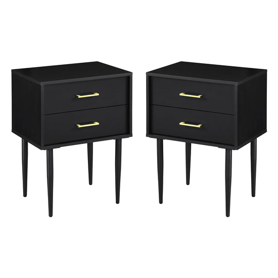 Olivia Two-Drawer Nightstand / Side Table, Set of 2