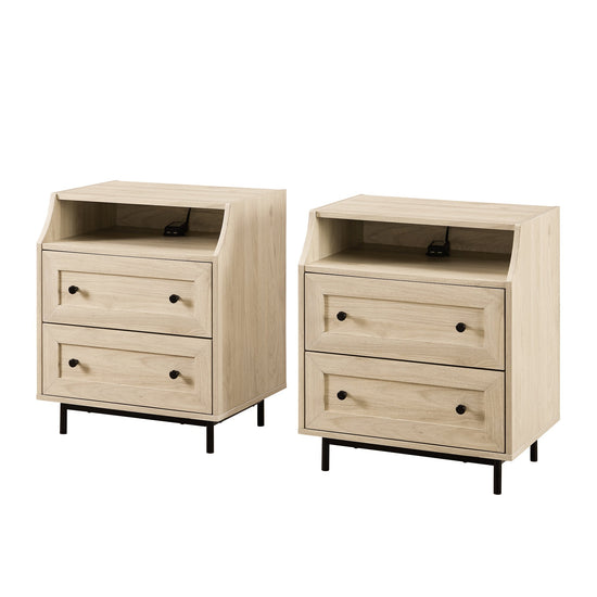 Lisa 2 Drawer Nightstand with USB