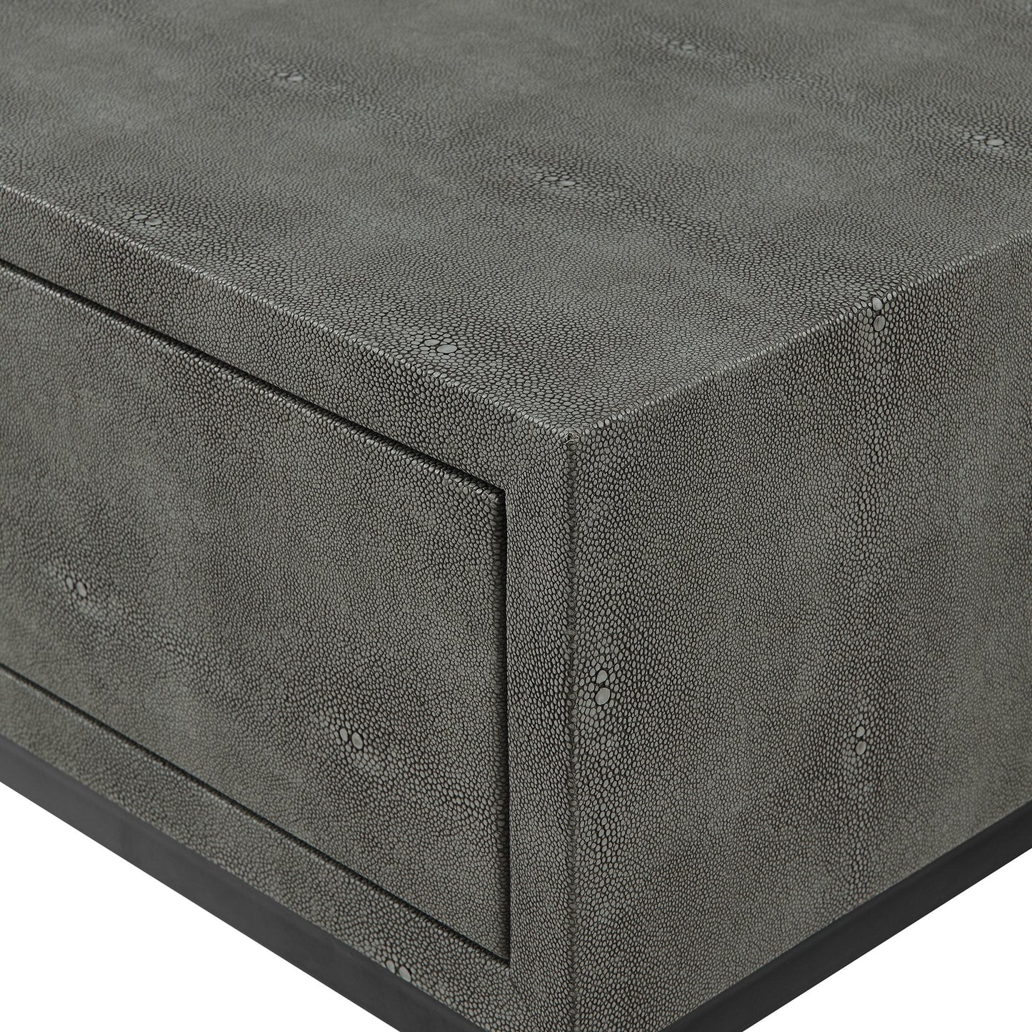 Vetti Faux Shagreen Entry Table