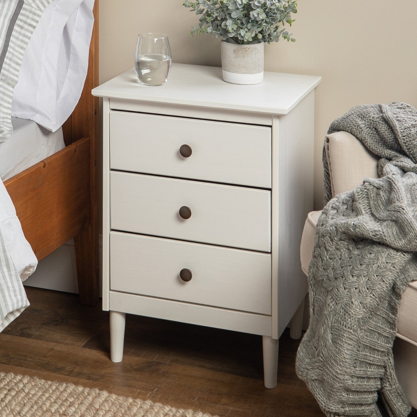 Spencer Solid Wood Transitional Nightstand