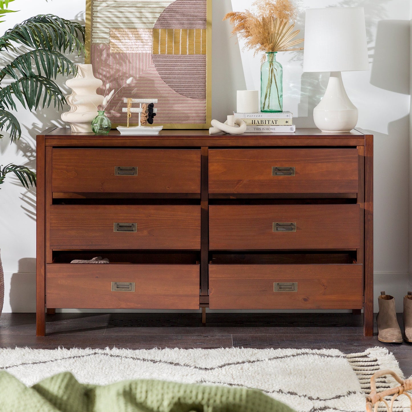 Lydia Solid Wood Modern Contemporary Dresser