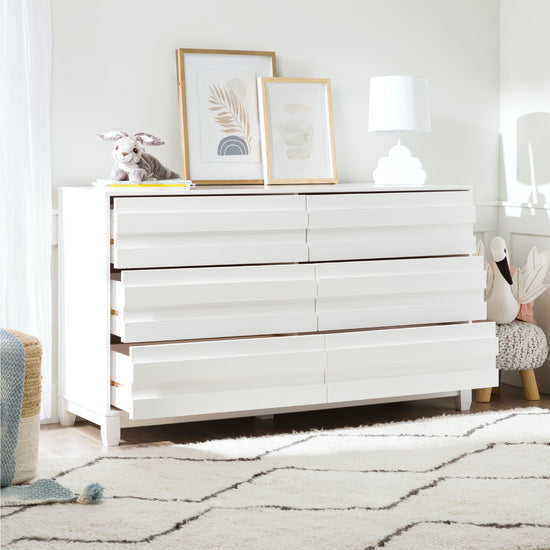 Priya 6-Drawer Solid Wood Dresser