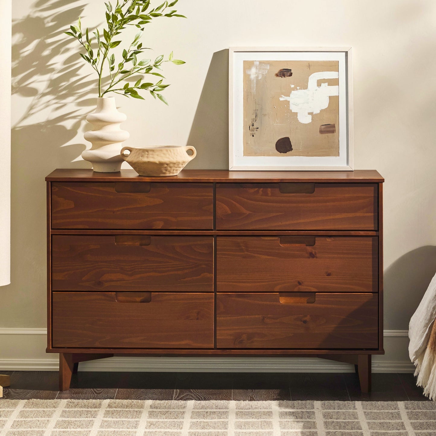 Sloane Mid Century Modern Solid Wood Dresser