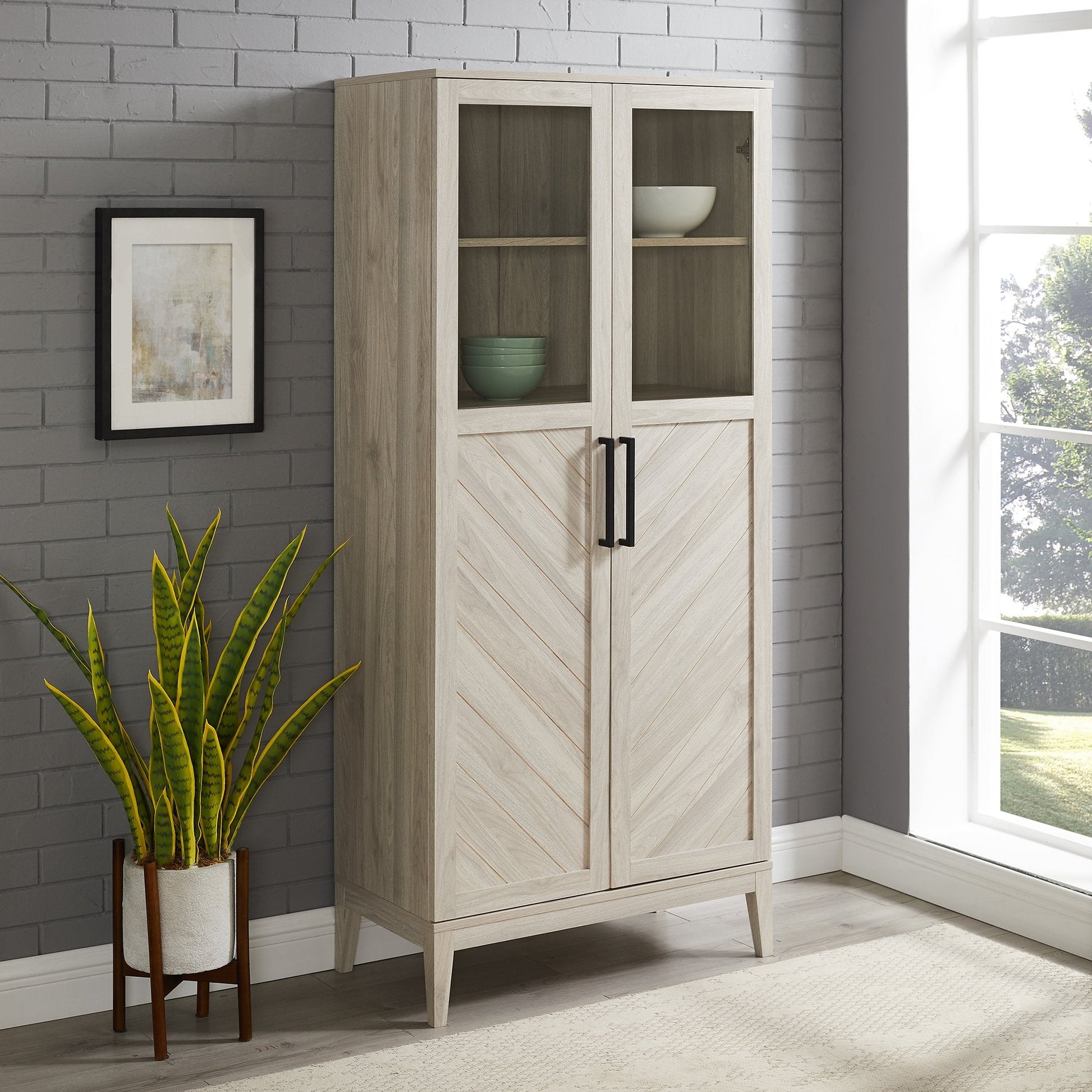 Logan Chevron Storage Cabinet