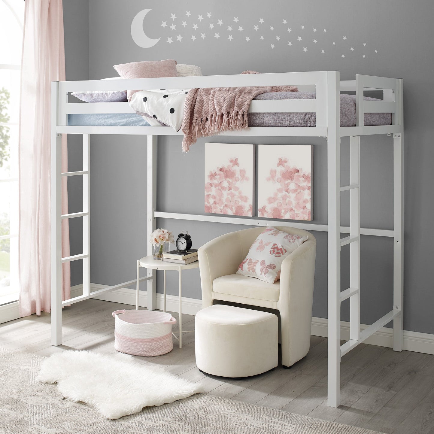 Bentley Twin Loft Square Bunk Bed