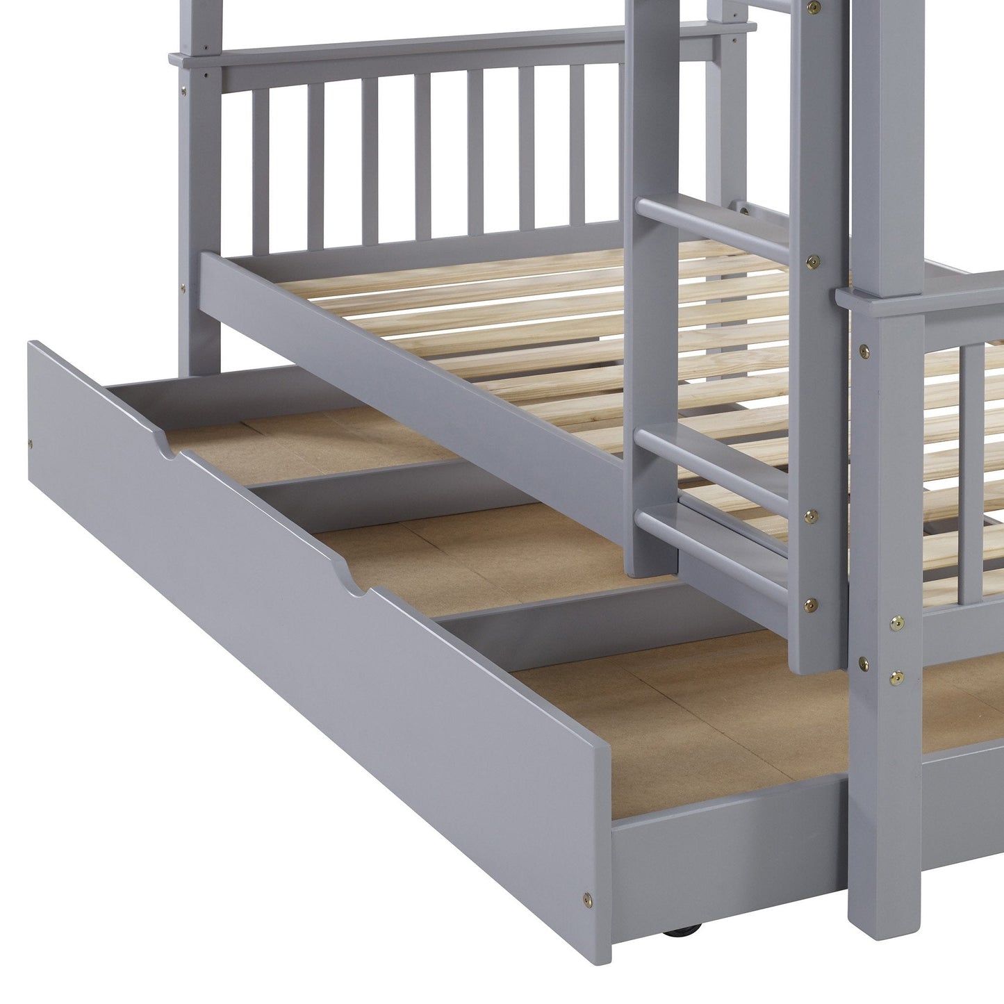 Solid Wood Twin Trundle Bed