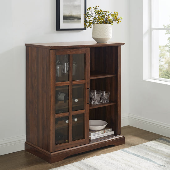 Lennon Sliding Glass Door Bar Cabinet