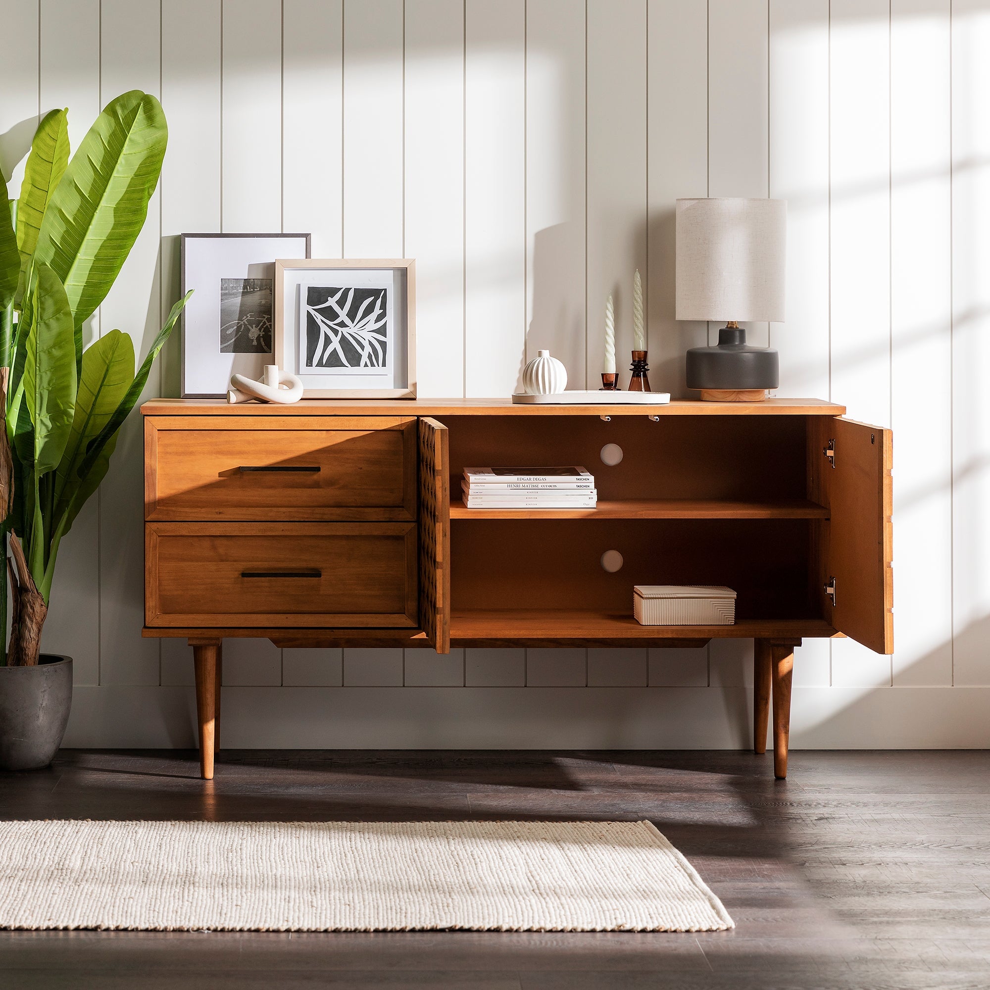 Tessa Solid Wood Prism Sideboard