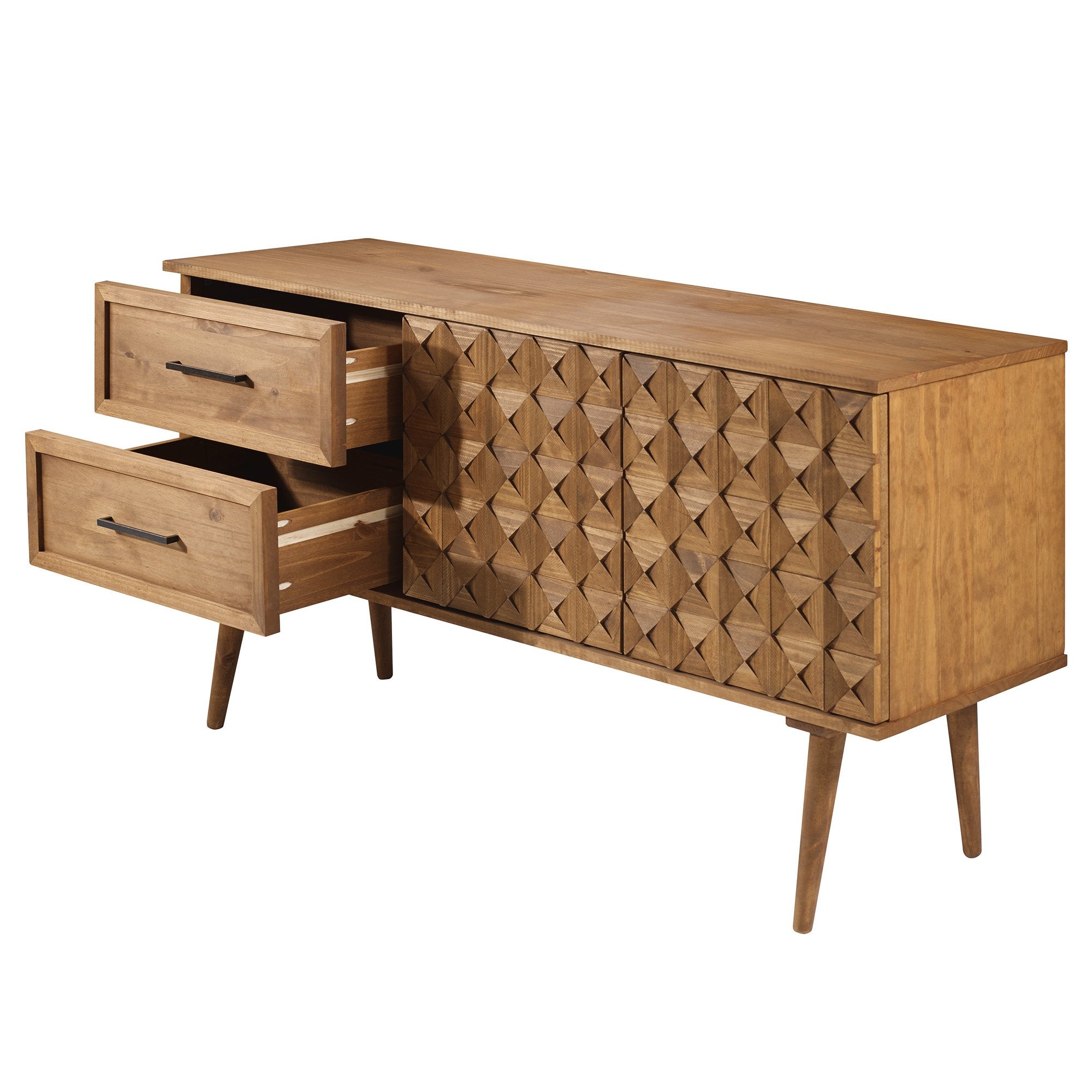 Tessa Solid Wood Prism Sideboard