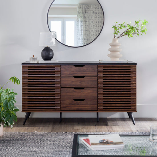 Havana Sliding Door Drawer Sideboard