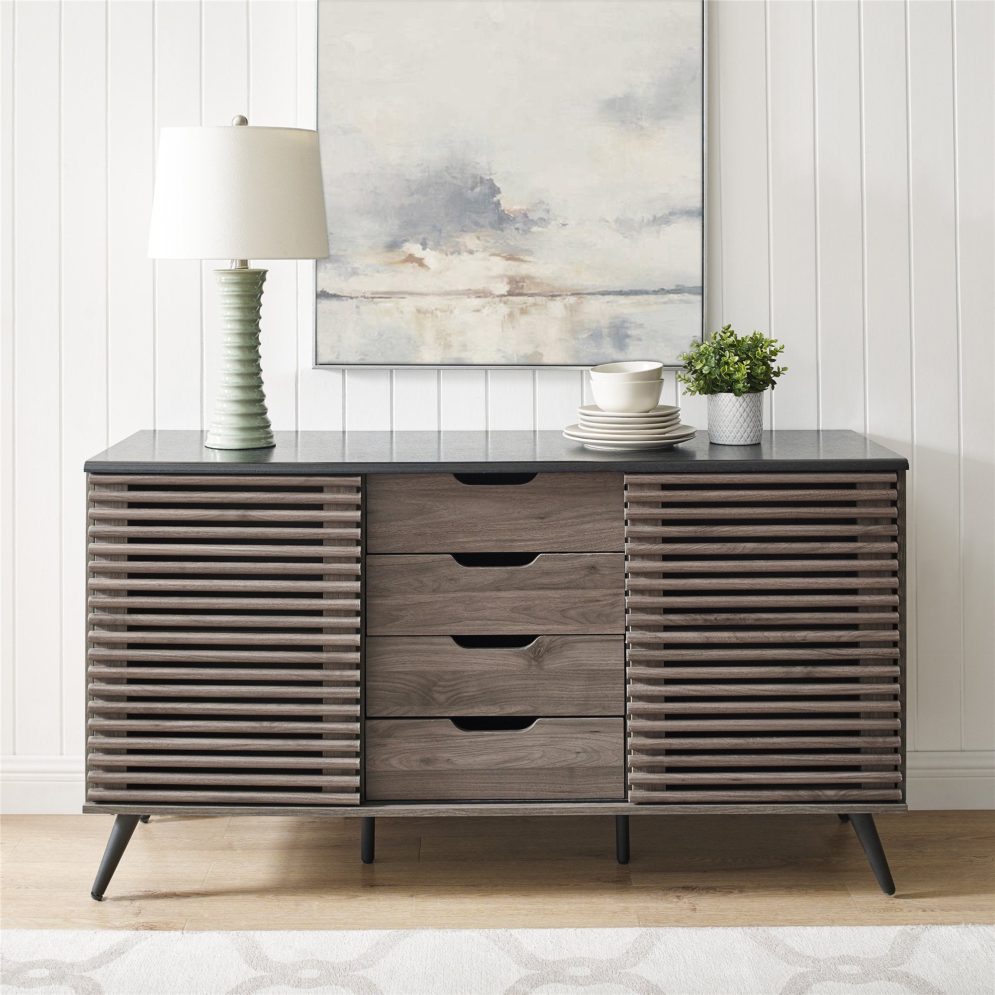 Havana Sliding Door Drawer Sideboard