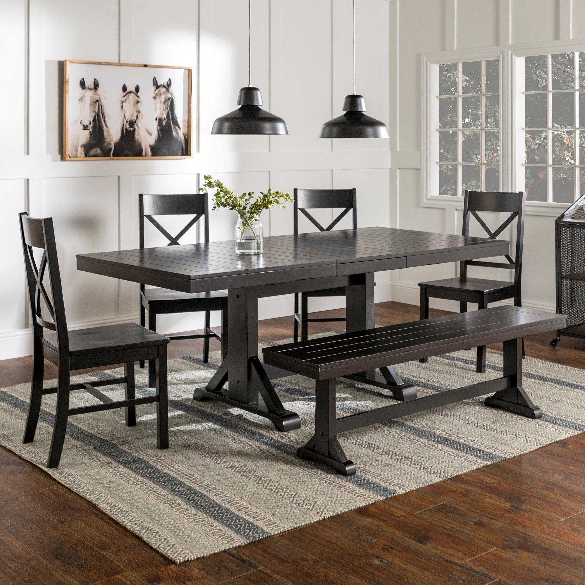 Meridian 6-Piece Wood Dining Set