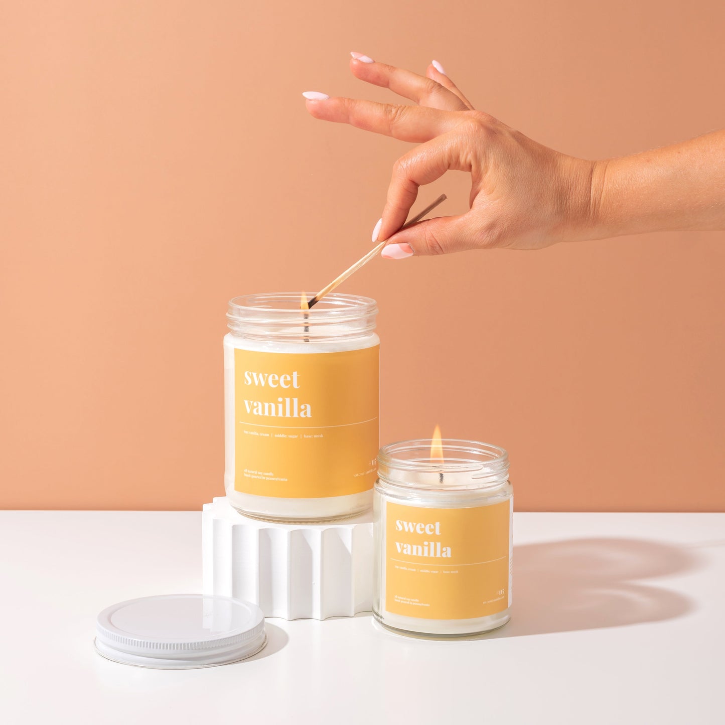 Sweet Vanilla Soy Candle - Standard