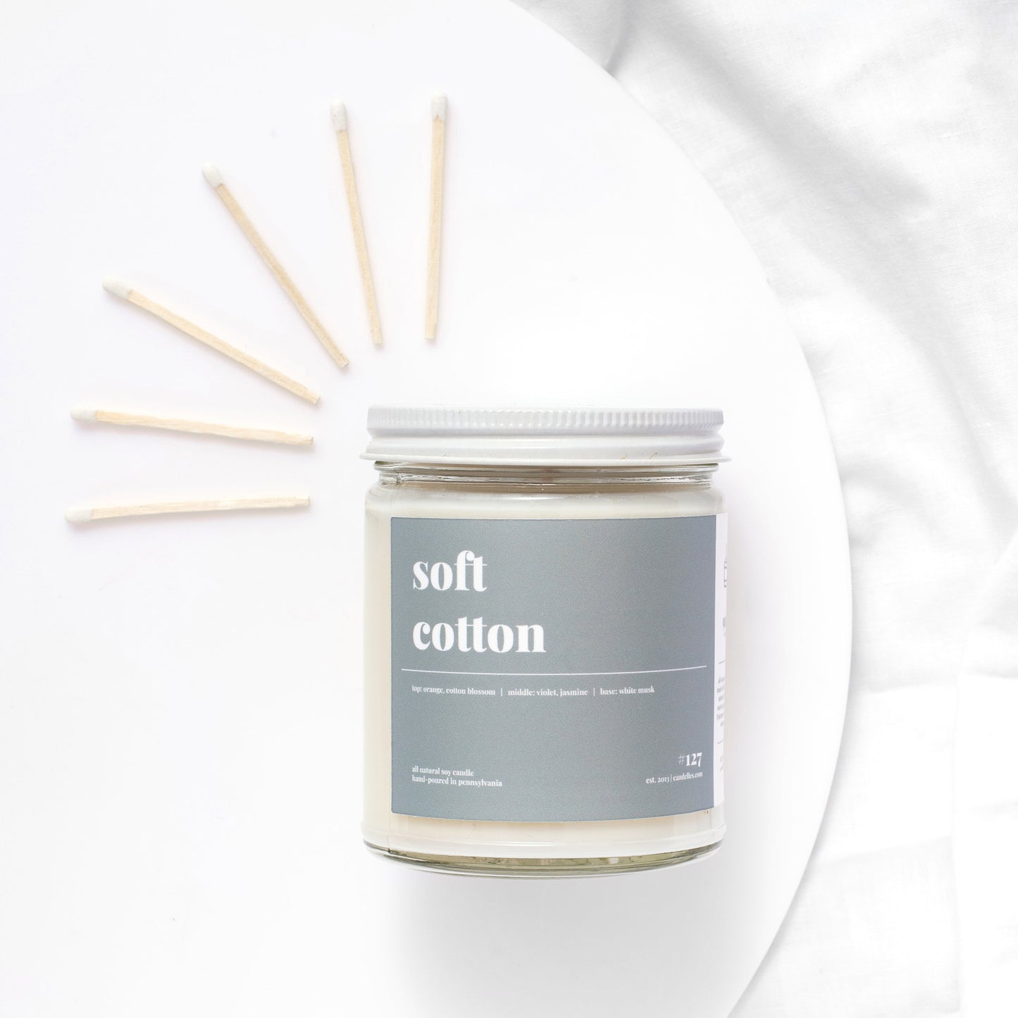 Soft Cotton Soy Candle - Petite