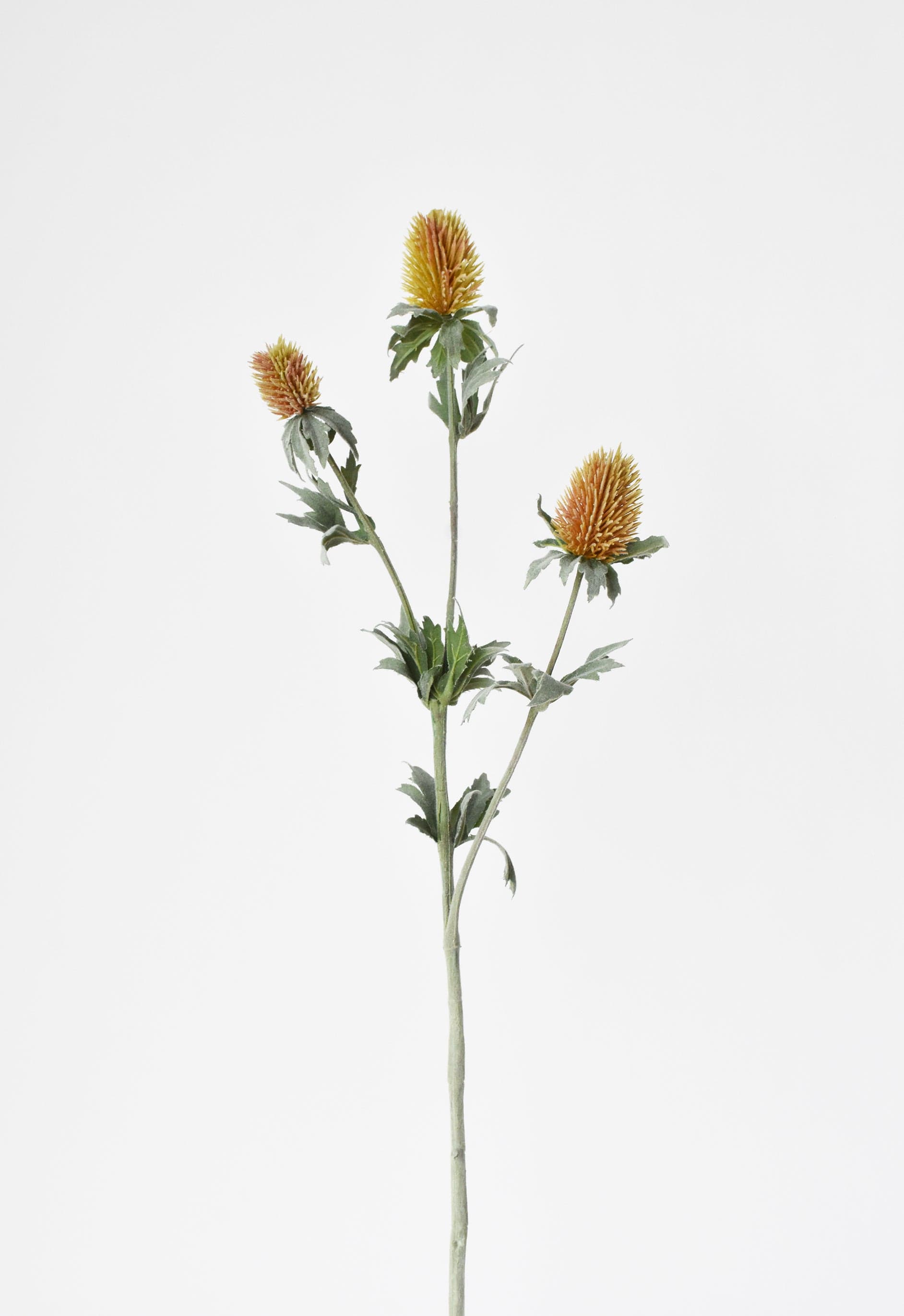 Thistle Spray Stem, 31", Mauve & Yellow