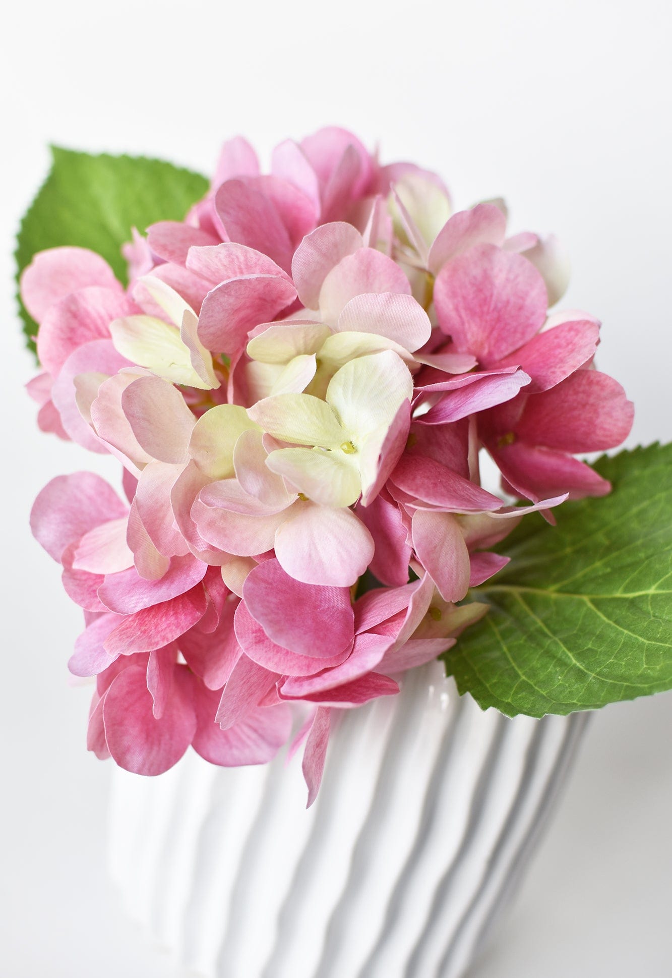 Hydrangea Stem, 10", Dark Pink