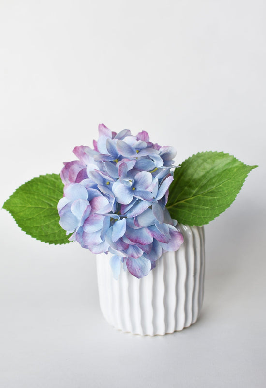 Hydrangea Stem, 10", Lavender Purple