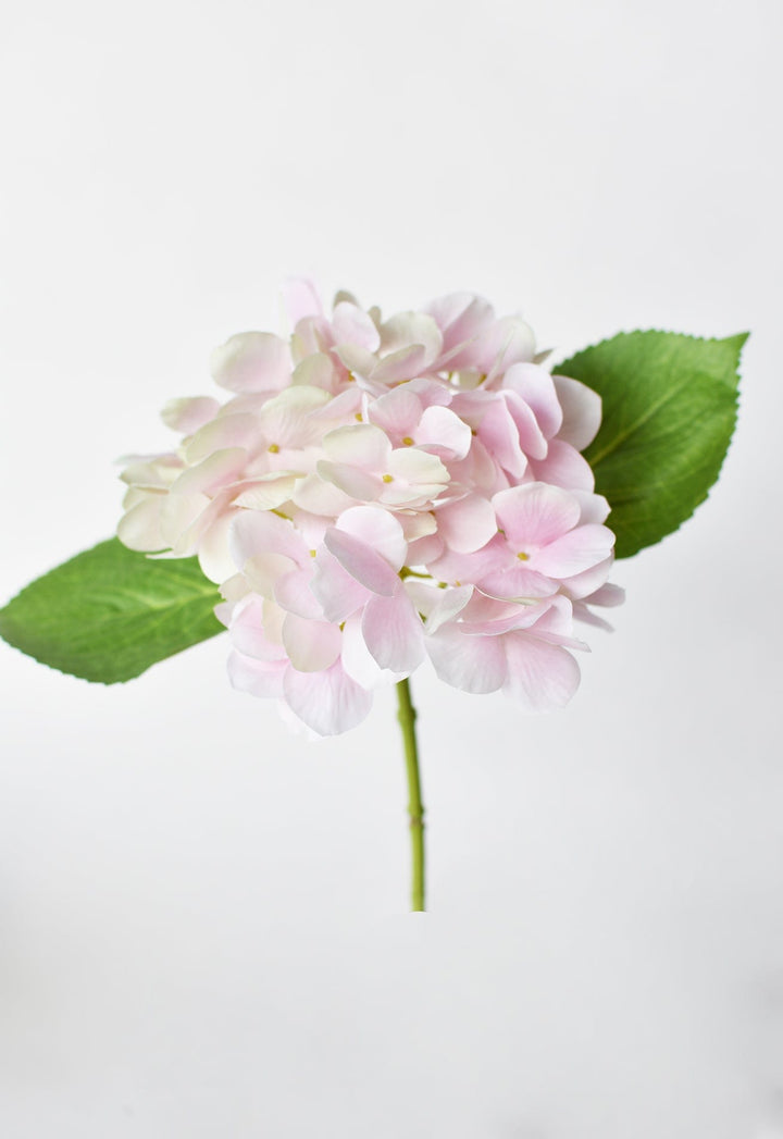 Hydrangea Stem, 10", Light Pink