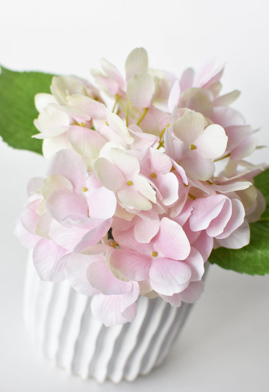 Hydrangea Stem, 10", Light Pink