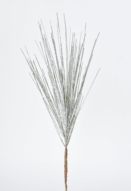 Snowy Long Needle Pine Stem, 18"