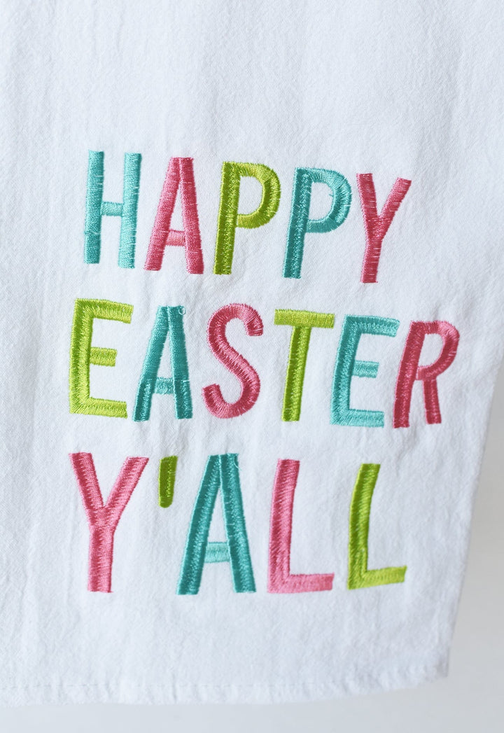 "Happy Easter Y'all" Kitchen Towel