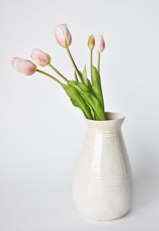 Tulip Stem Bundle, 18", Blush Pink