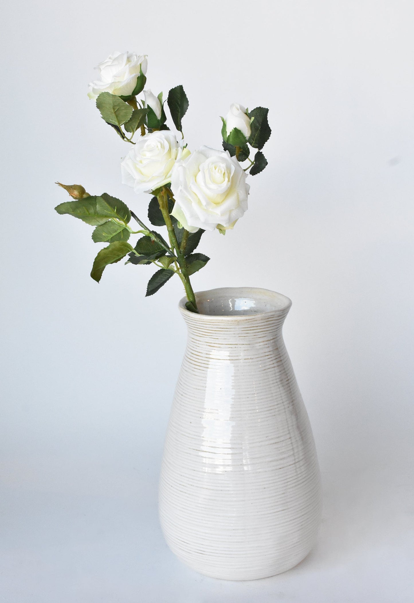 Rose Stem, 22.5", Cream