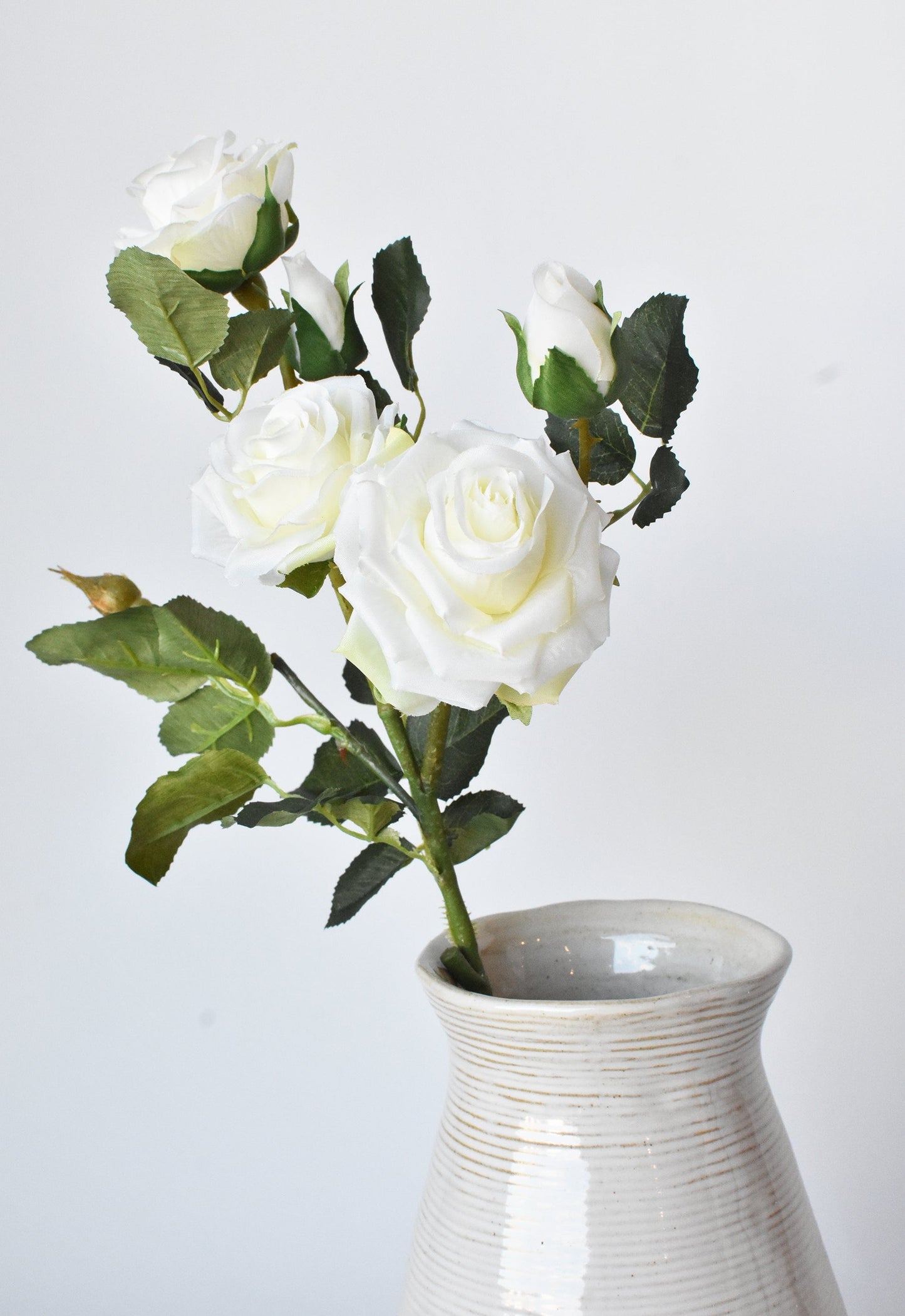 Rose Stem, 22.5", Cream