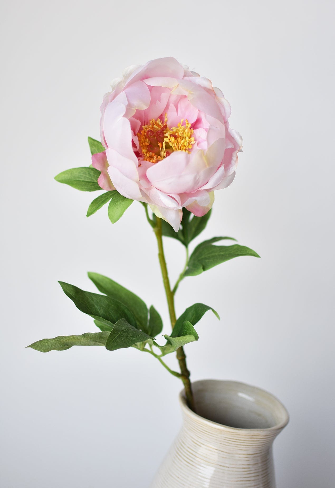 Peony Stem, 22", Pink