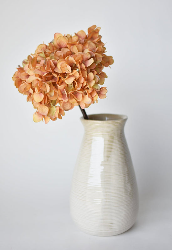 Hydrangea Stem, 27", Terracotta Orange