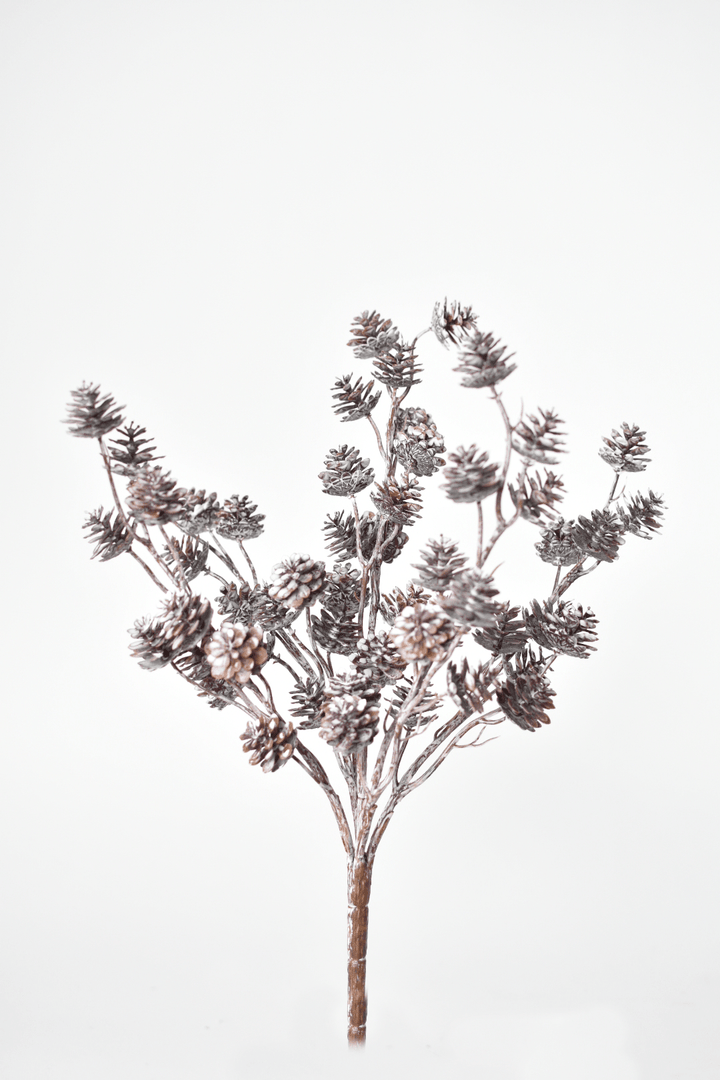 Frosted Pinecone Bush, 15"