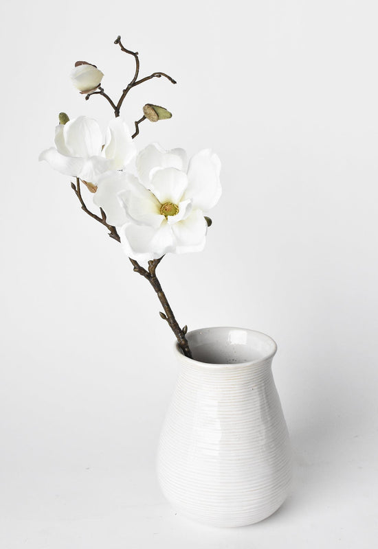 Magnolia Stem, 19", White