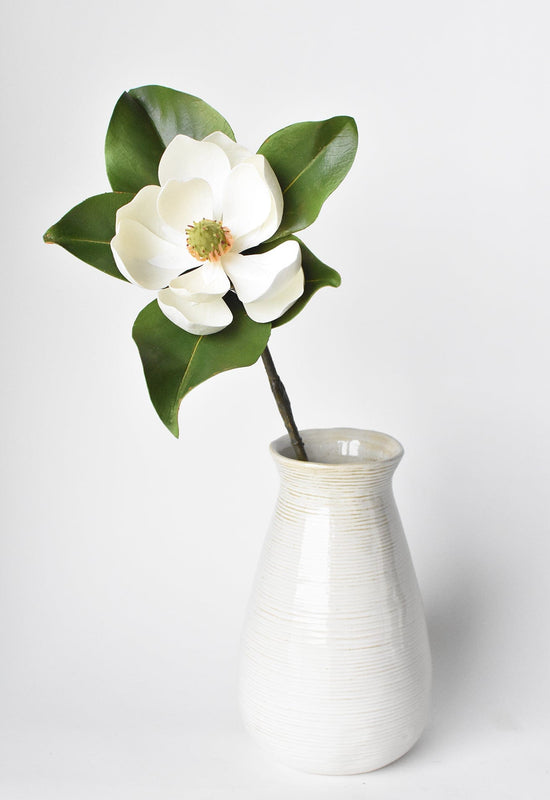 Magnolia Blossom Stem, 24", Real Touch