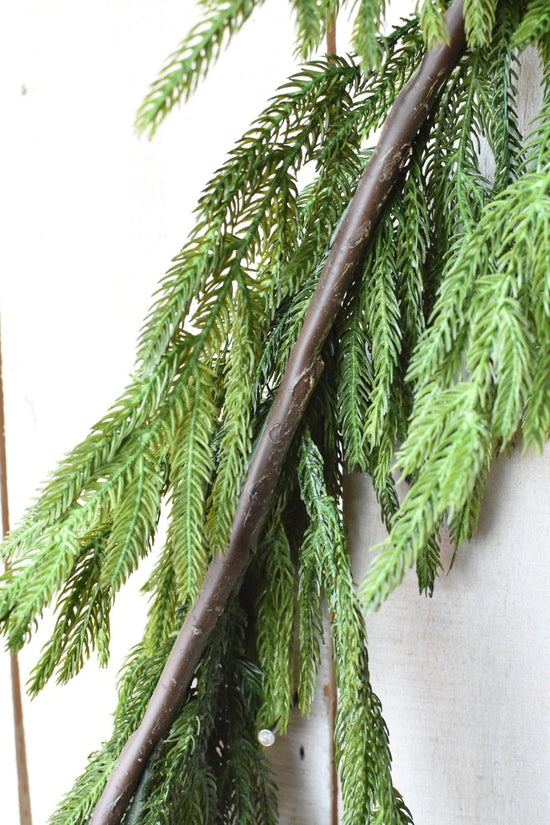 Norfolk Pine Garland, 60", Real Touch