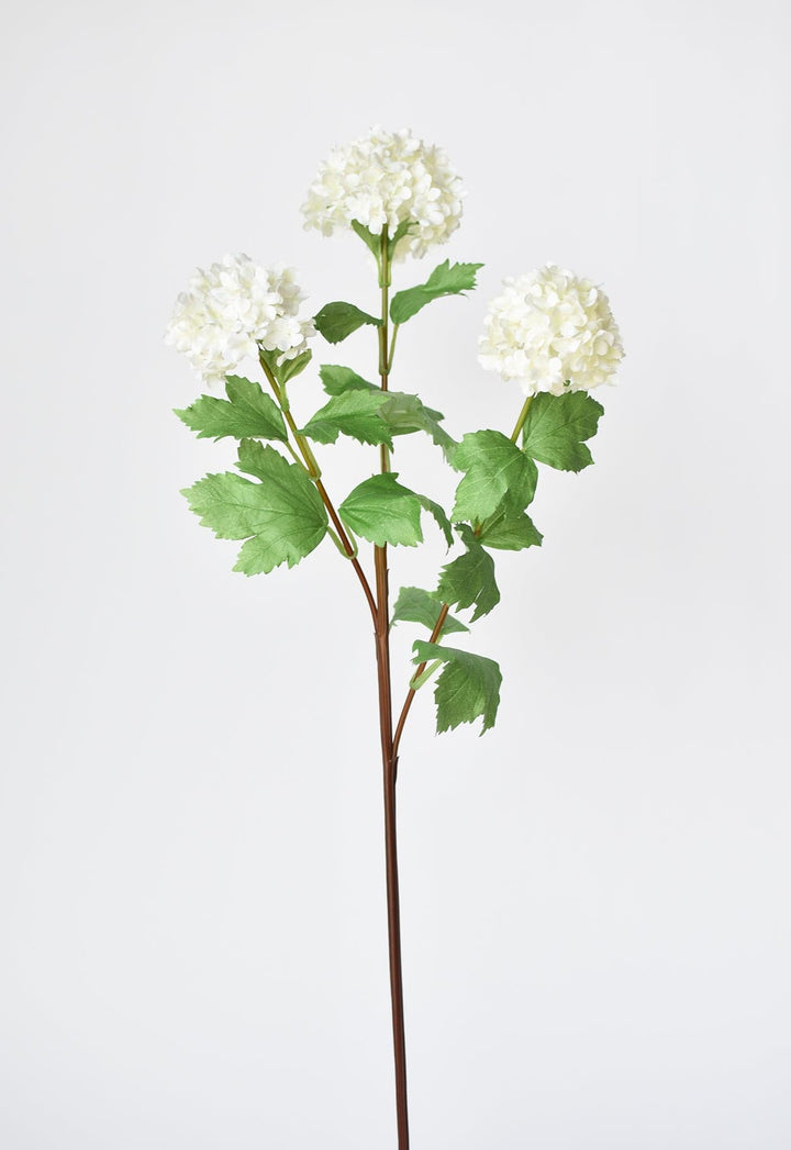 Snowball Hydrangea Stem, 29", White