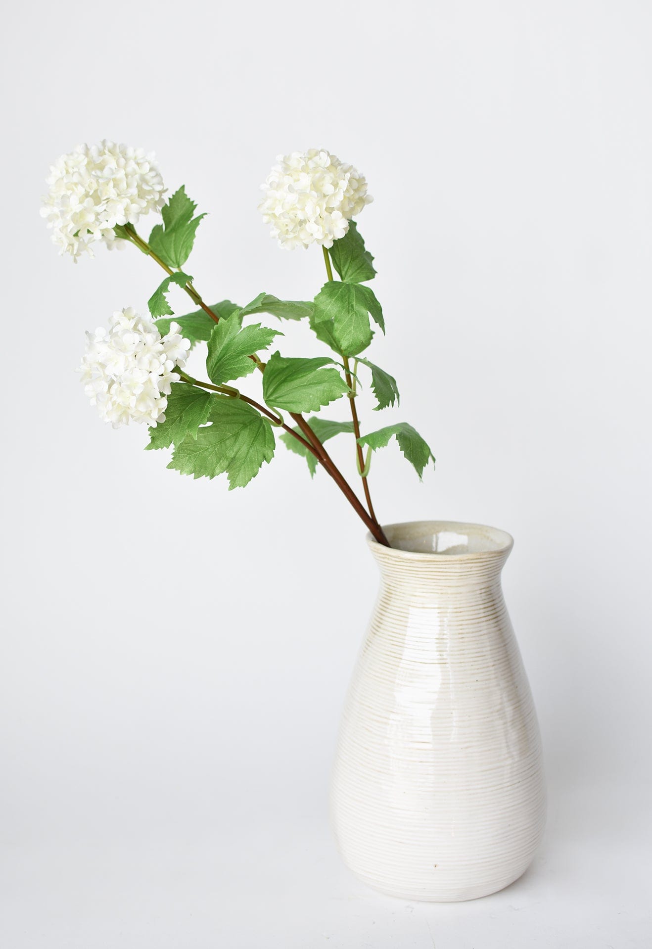 Snowball Hydrangea Stem, 29", White