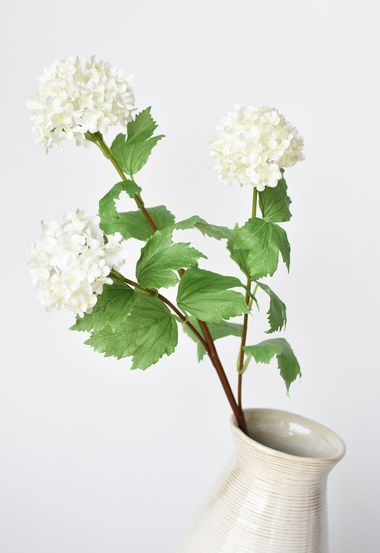 Snowball Hydrangea Stem, 29", White